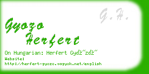 gyozo herfert business card